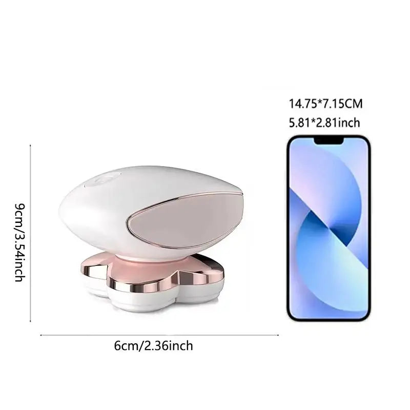 Portable Four-Blade Painless Hair Remover - 6