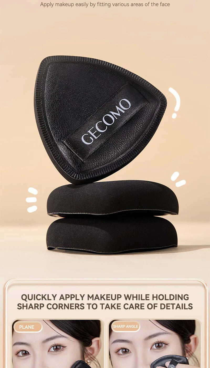 Dual-Sided Triangle Makeup Puff for Flawless Blending - 12