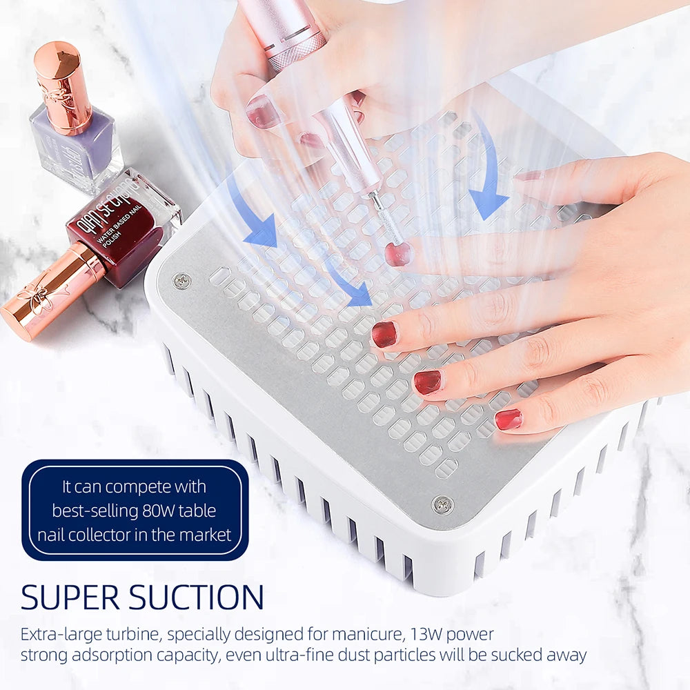 2-in-1 Powerful Nail Dust Collector and Manicure Vacuum - 13
