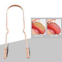 Portable Pure Copper Tongue Scraper for Fresh Breath