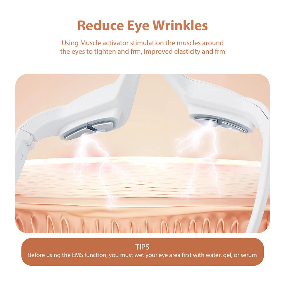 EMS Red Light Eye Massager for Dark Circles and Fatigue - 2