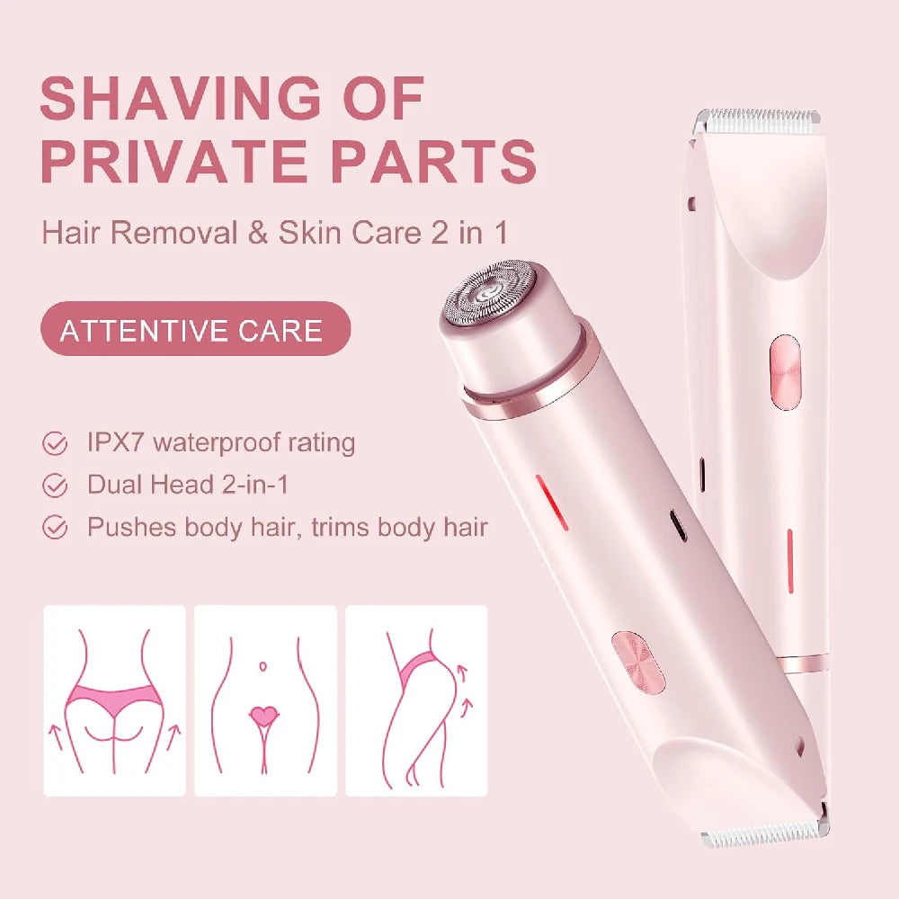 2-in-1 Waterproof Electric Bikini and Body Trimmer - 4