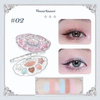 5-Color Shimmer and Matte Eyeshadow Palette
