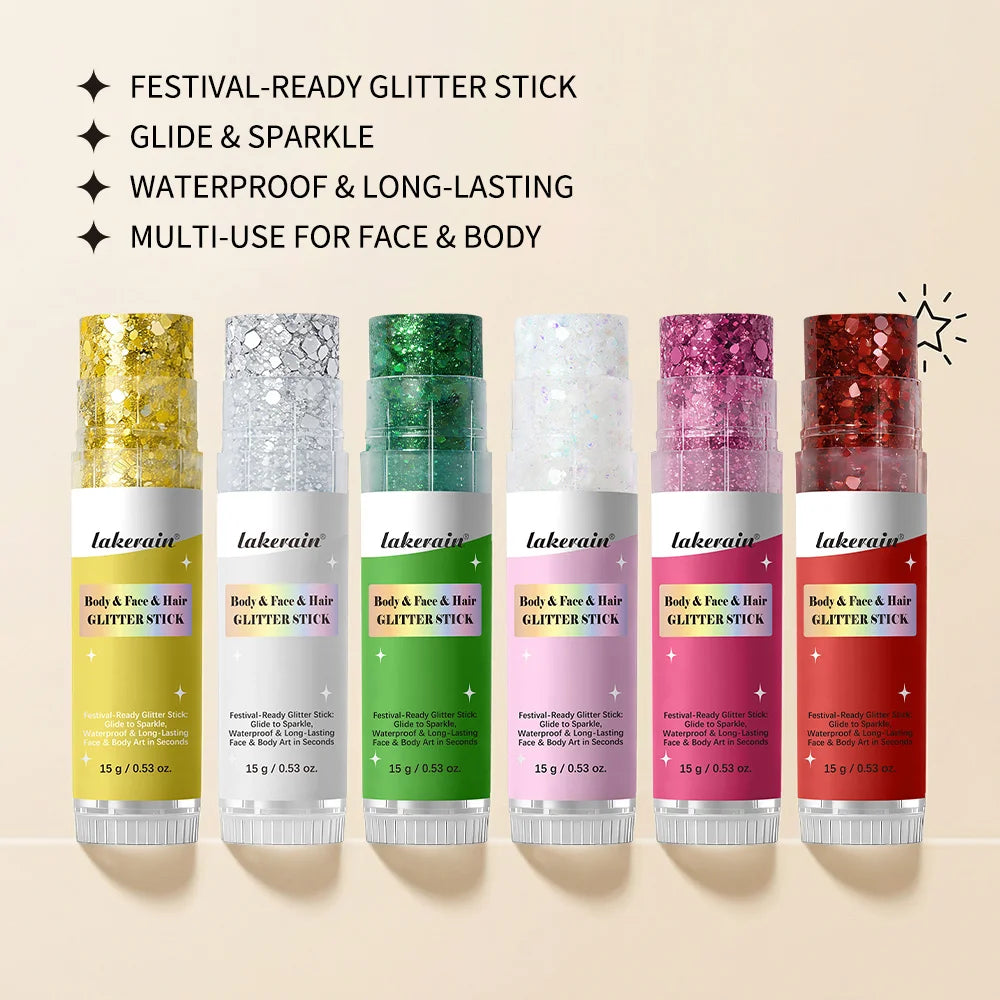 Waterproof Shimmer Glitter Glow Stick for Face and Body - 3