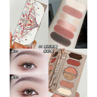 6-Color Butterfly Embossed Eyeshadow Palette