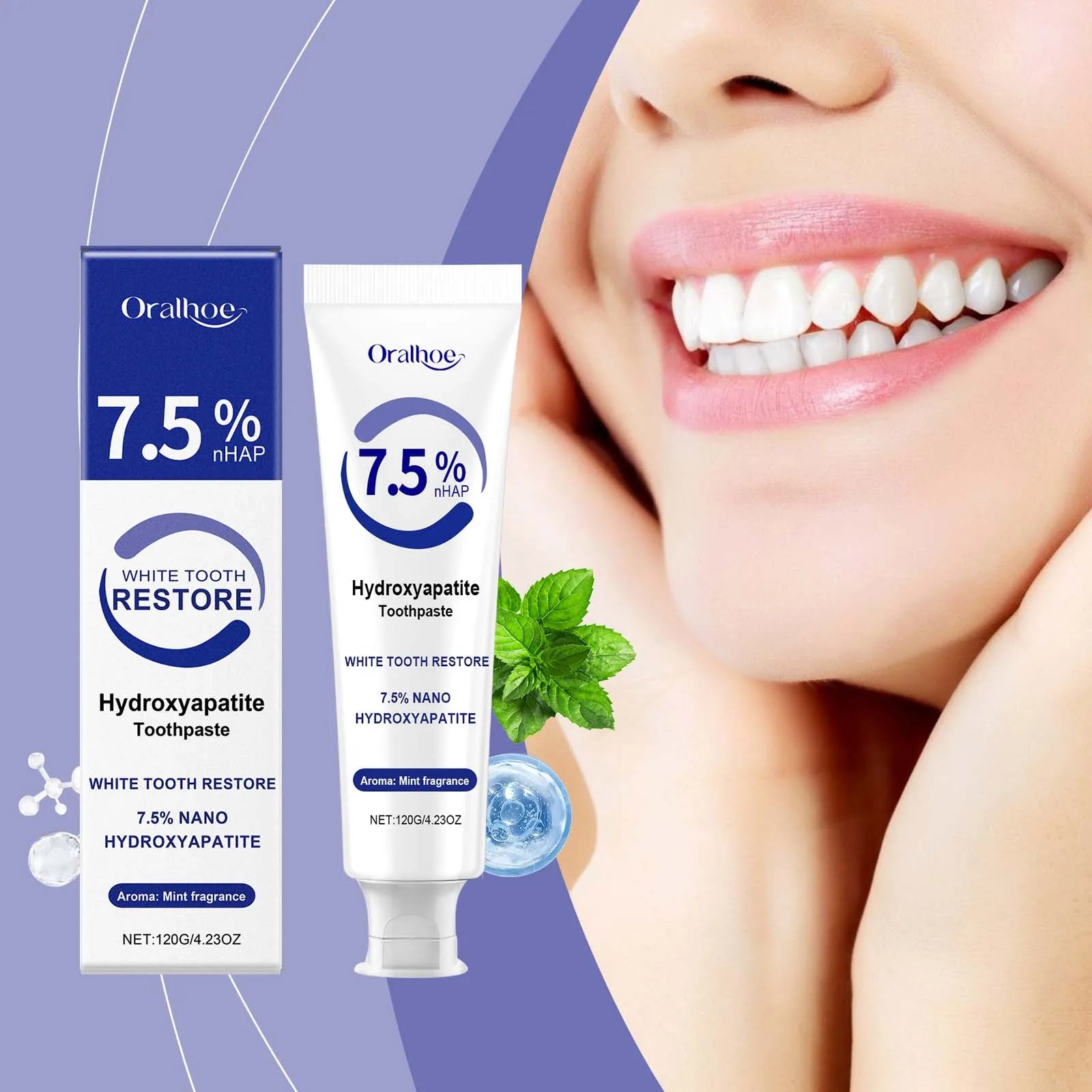 Hydroxyapatite Enamel Repair & Whitening Toothpaste - 7