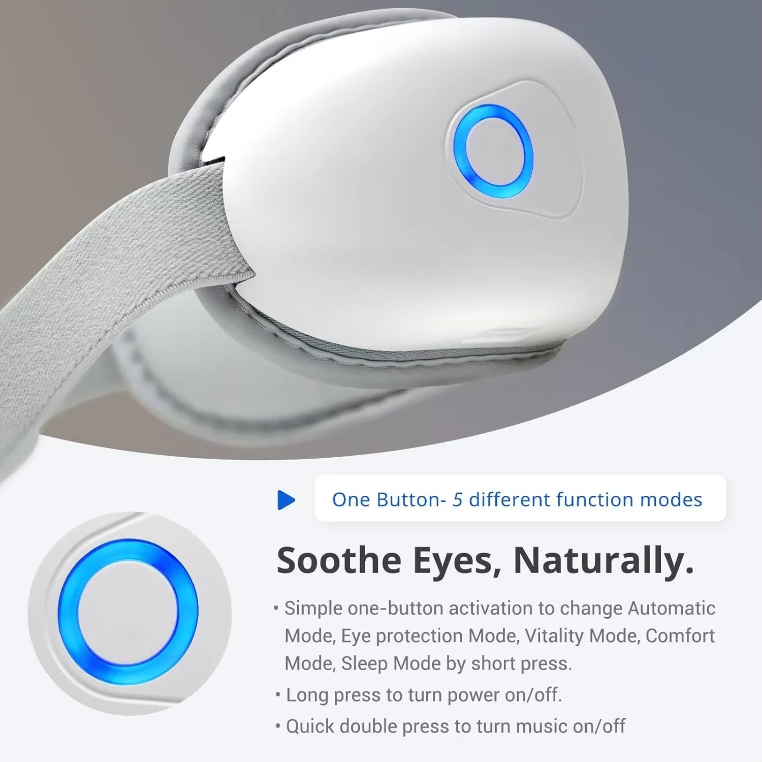Portable Heated Eye Massager for Stress and Eye Strain - 3
