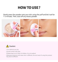 Matte Finish Loose Setting Powder for Oil Control