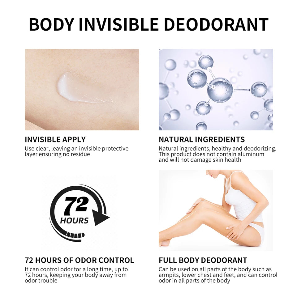 All-Day Invisible Full Body Deodorant Cream - 9