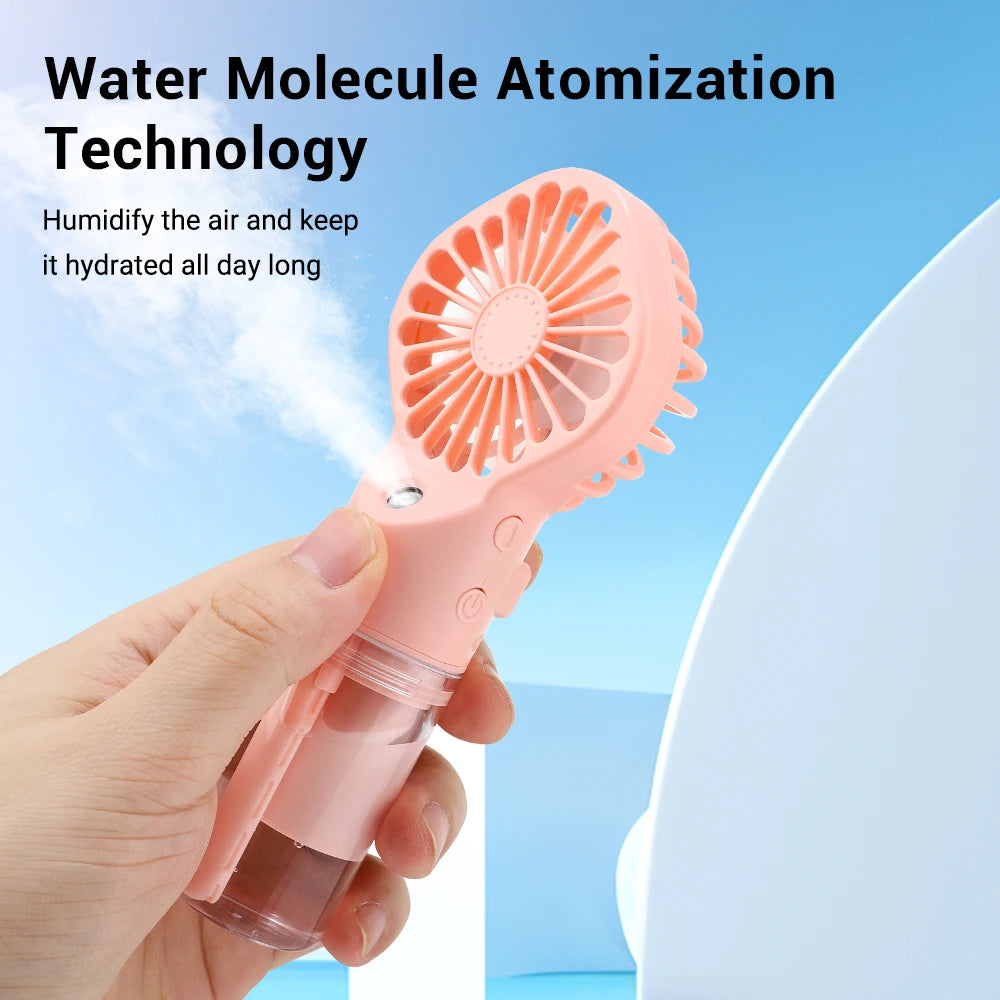 Portable Handheld Mist Fan with Humidifier - 3