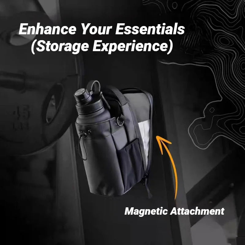 Magnetic Gym Bag for Water Bottle and Phone - 15