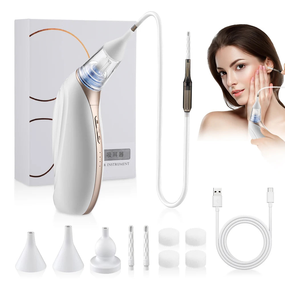Electric Ear Wax Removal Vacuum Cleaner Set