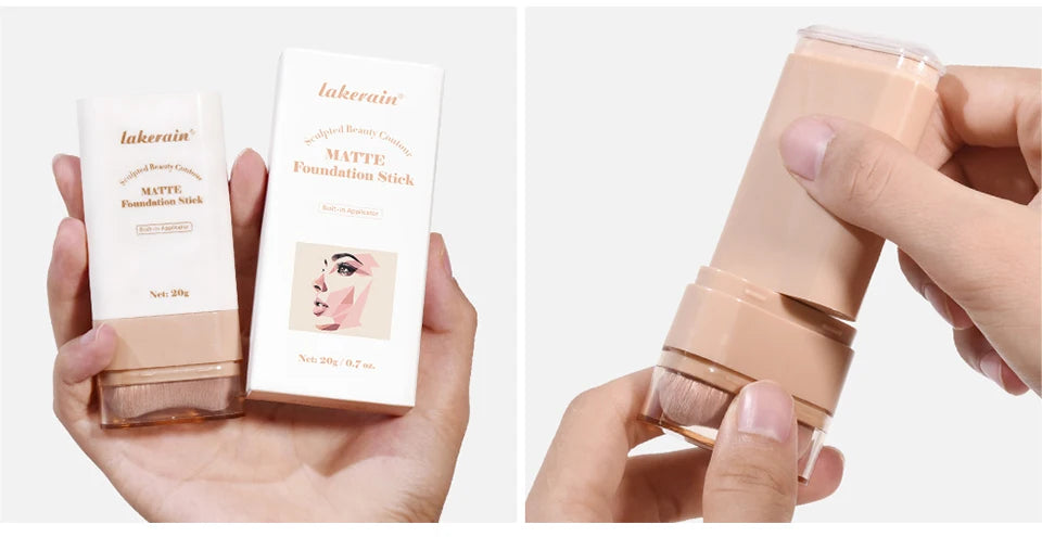 Matte Foundation Stick with Built-in Brush - 20