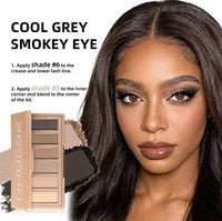 6-Color Matte Eyeshadow Palette for Neutral Nude Looks