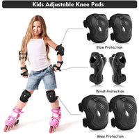 Protective Kids Knee and Elbow Pad Set for Sports
