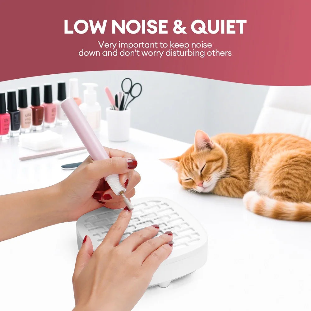 Portable USB Mini Nail Dust Collector Vacuum - 16