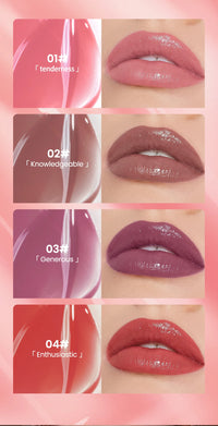 Waterproof Mirror Gloss Lip Glaze for Long-Lasting Hydration