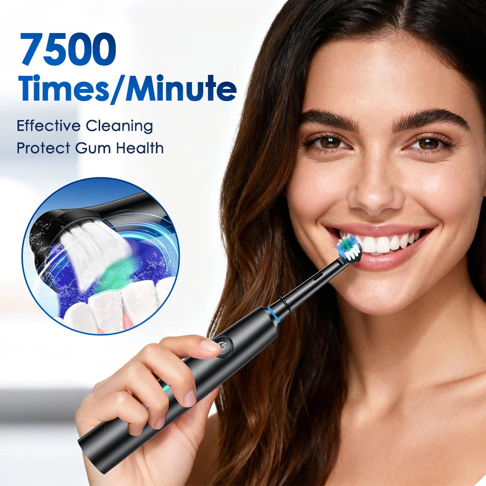 Rechargeable Rotary Electric Toothbrush for Adults and Kids - 2