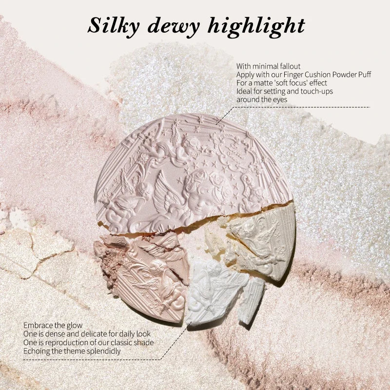 Embossed Shimmering Highlighter Face Powder - 2