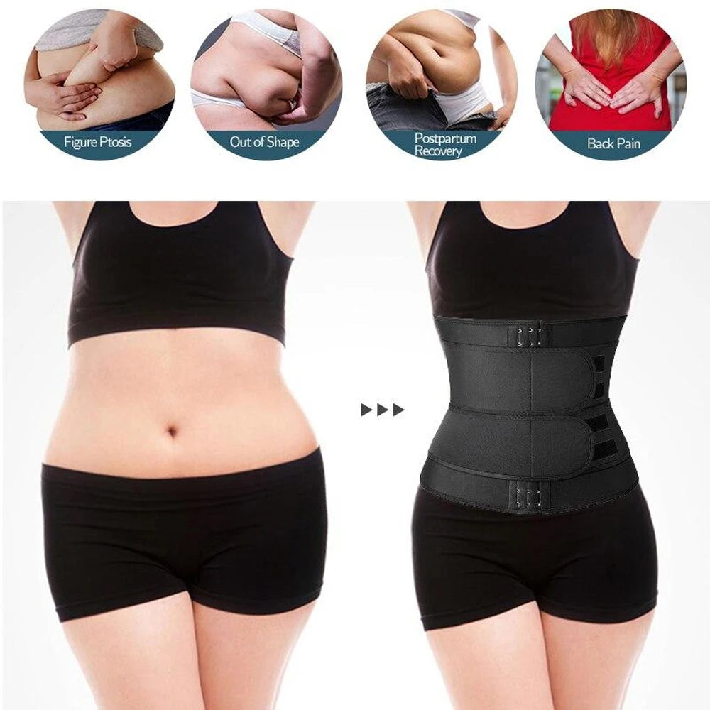 Sauna Sweat Waist Trainer and Tummy Slimming Belt - 11
