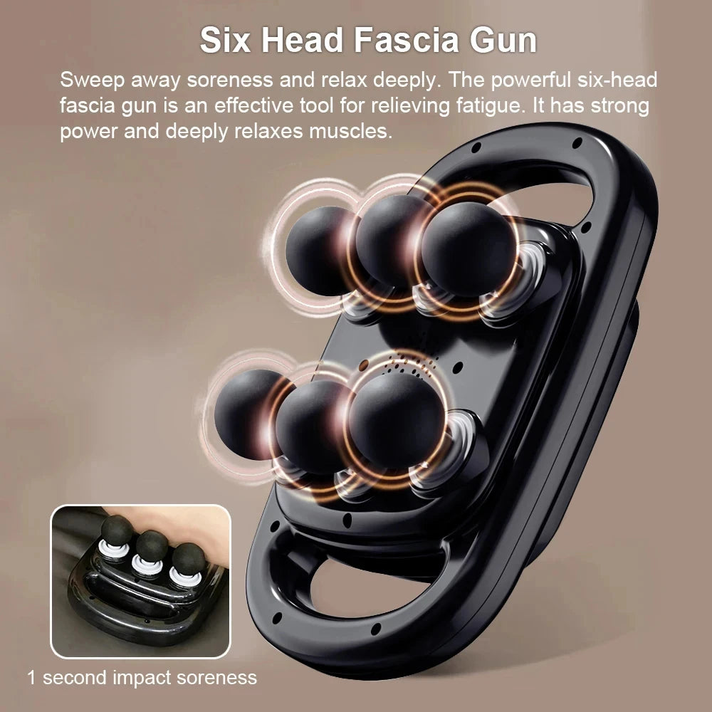 6-Head Deep Tissue Percussion Muscle Massage Gun - 10