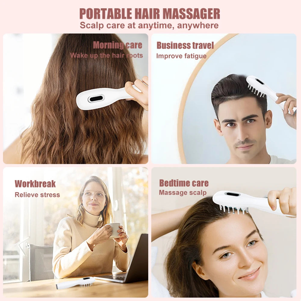 Electric Scalp Massager & Hair Growth Oil Applicator - 6