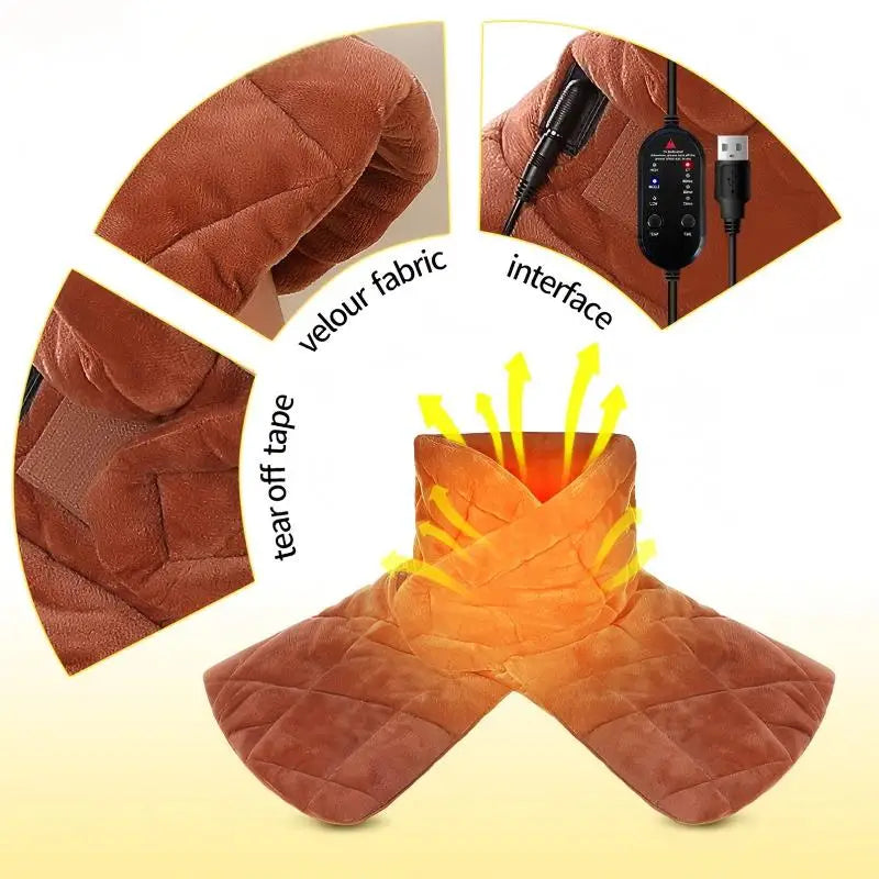 Electric Heated Neck and Shoulder Heating Wrap - 9