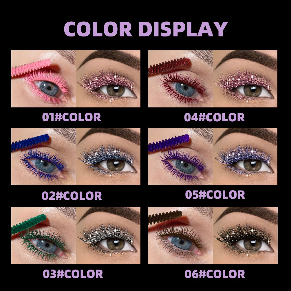 2-in-1 Glitter and Colored Mascara for Bold Eyelashes - 5