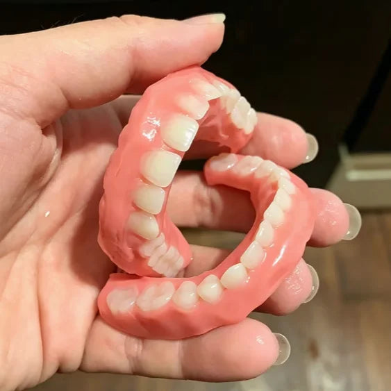 Instant Snap-On Cosmetic Dentures for Natural Smile