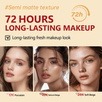 Long-Lasting Semi-Matte Cushion Foundation with Sun Protection