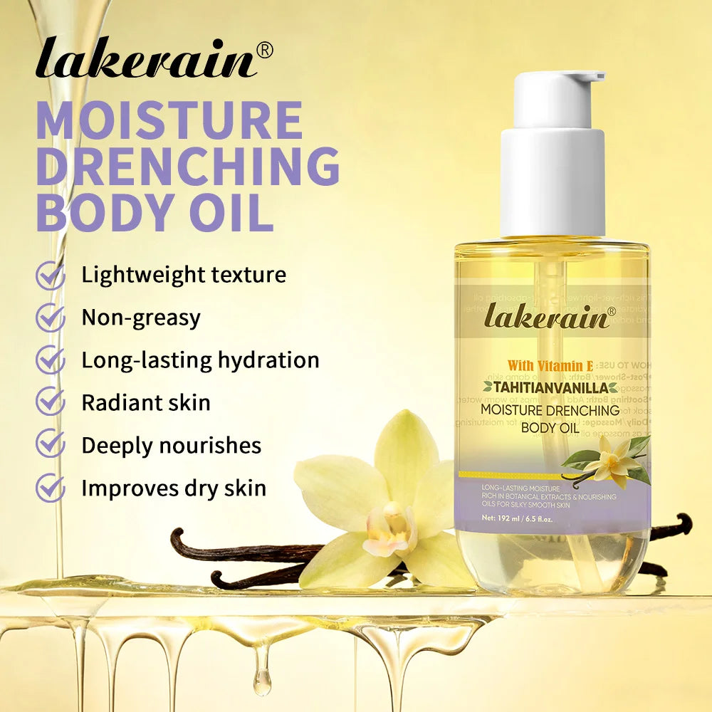 Vanilla Hydrating Body Oil for Dry Skin - 5