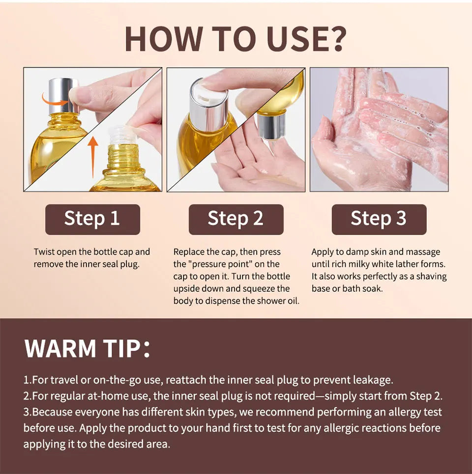 Hydrating Cleansing Shower Oil for Silky Smooth Skin - 14