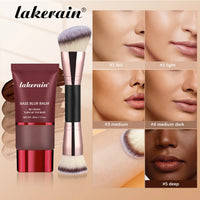 Matte Blur Foundation and Dual-Brush Makeup Set