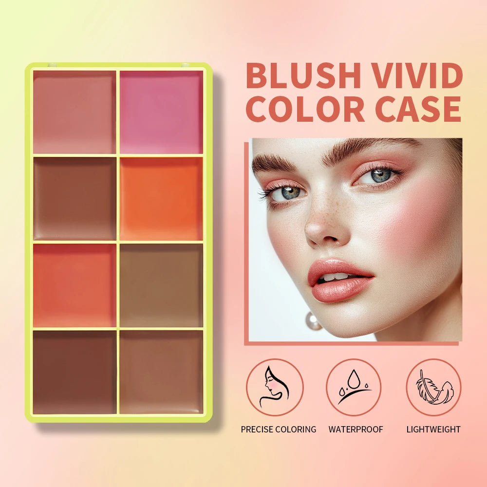 All-in-One Cream Blush and Highlighter Palette Set - 3
