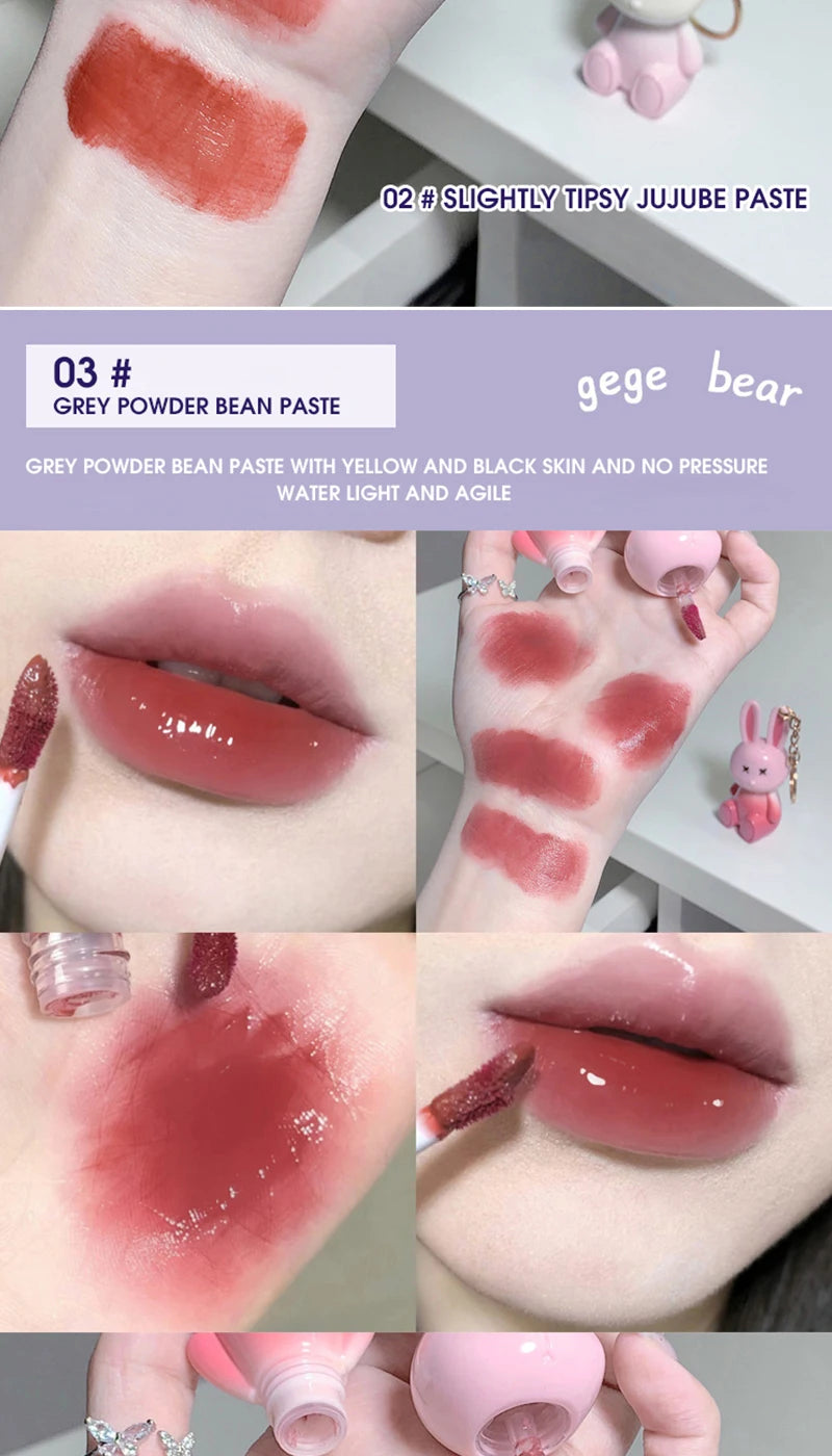 Hydrating Bunny Keychain Glossy Lip Lacquer - 13
