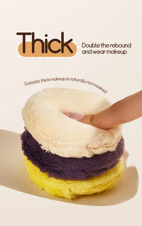 Cute Plush Cosmetic Powder Puff for Flawless Makeup Application