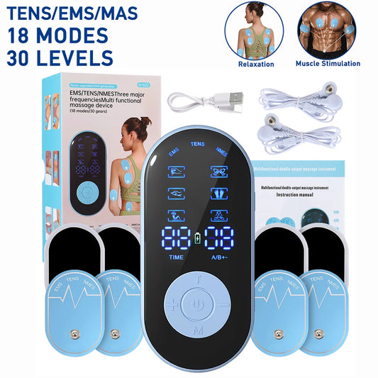 Portable TENS & EMS Muscle Stimulator for Pain Relief