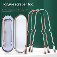 Professional Metal Tongue Scraper for Fresh Breath