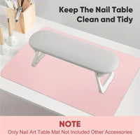 Foldable Waterproof Manicure Desk Mat and Hand Rest