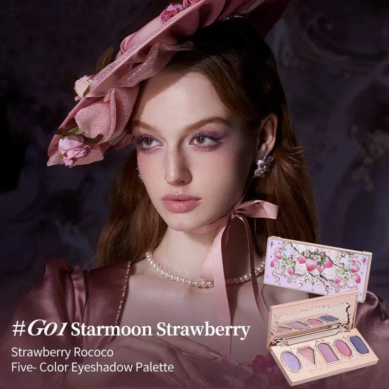 Five-Color Strawberry Eyeshadow Palette - 2