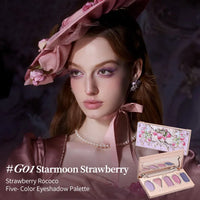 Five-Color Strawberry Eyeshadow Palette