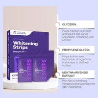 Purple Teeth Whitening Strips for Radiant Smile