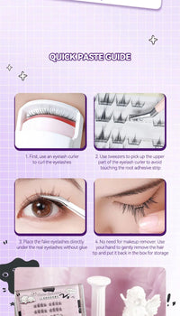 No-Glue DIY Cluster False Eyelashes Book