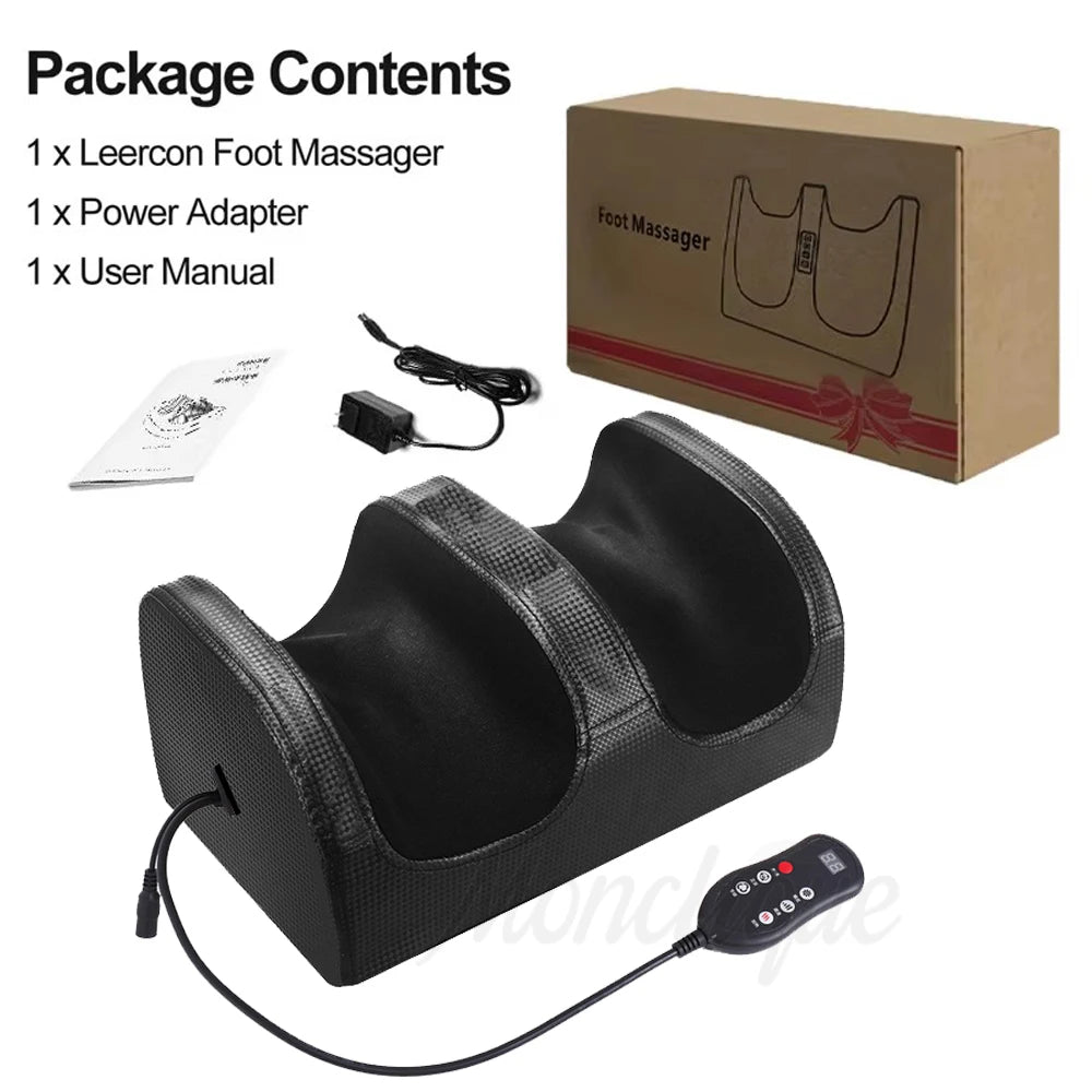 Electric Heated Foot Massager with Kneading and Vibration - 11