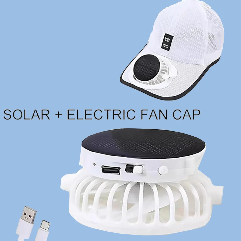 Solar Powered Cooling Baseball Cap - 16