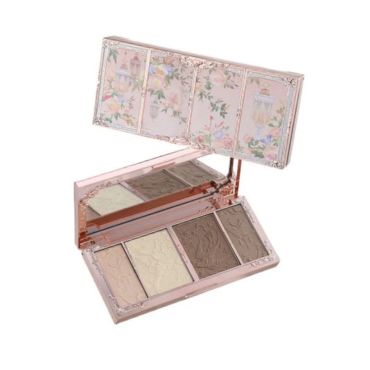 Embossed Face Contouring and Highlighter Palette