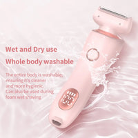 2-in-1 Painless Electric Body and Facial Hair Remover