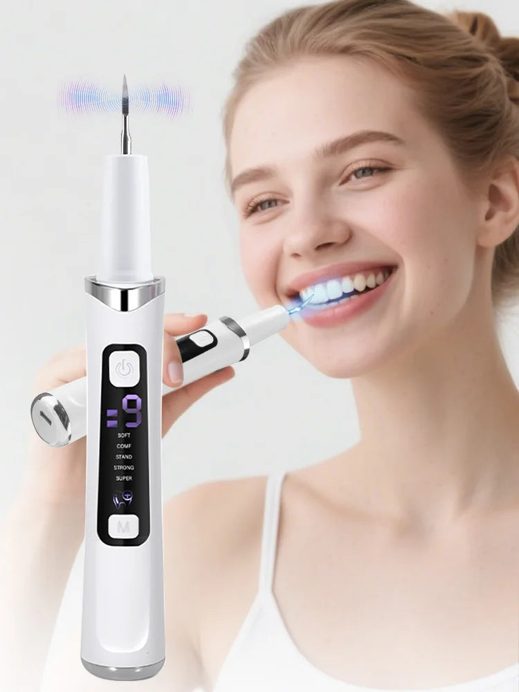 Ultrasonic Electric Teeth Tartar and Plaque Remover - 12