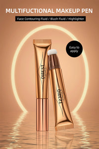 Liquid Contour, Blush and Highlighter Wand with Cushion Applicator