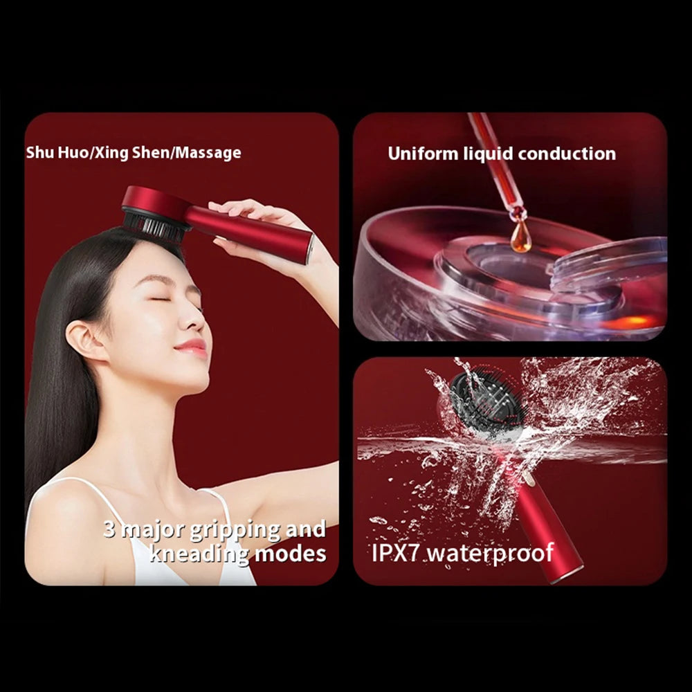Electric Red Light Scalp Massager and Hair Growth Comb - 15
